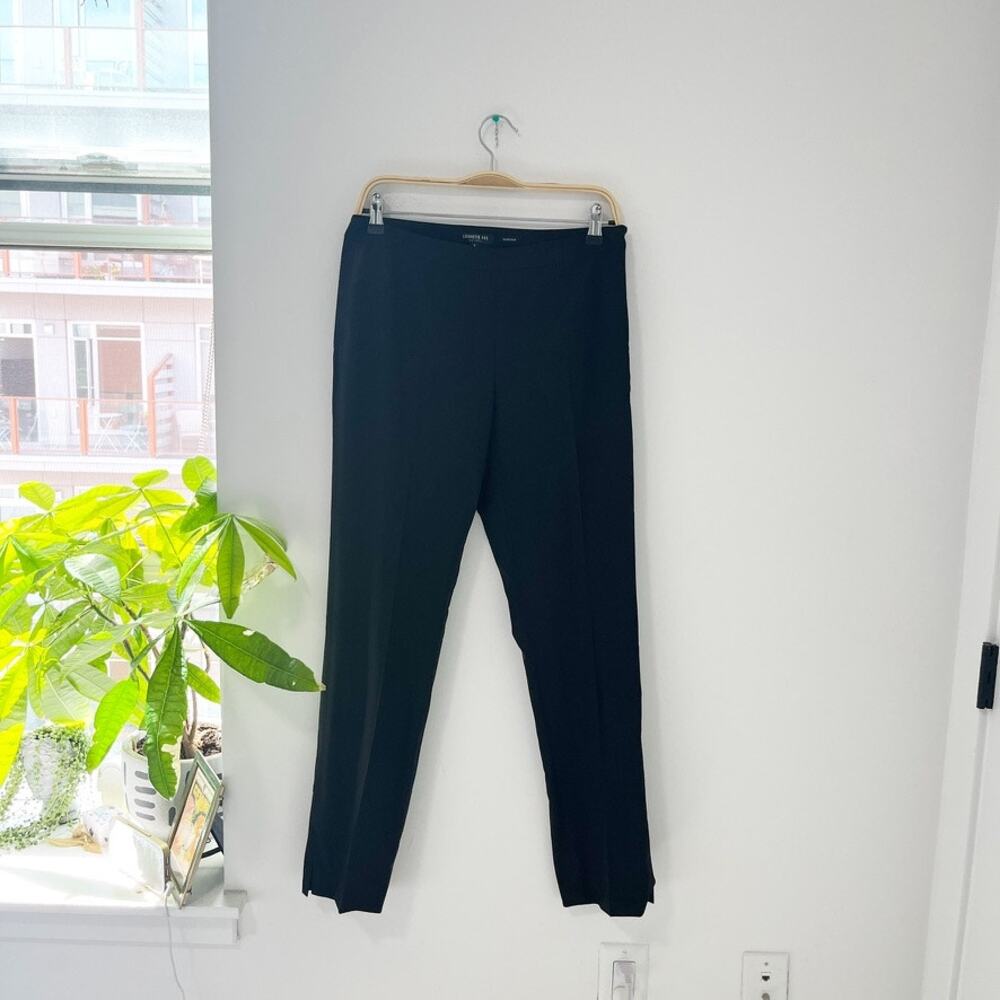 Lafayette 148 New York Black Bleecker Trouser Pants Size 2
